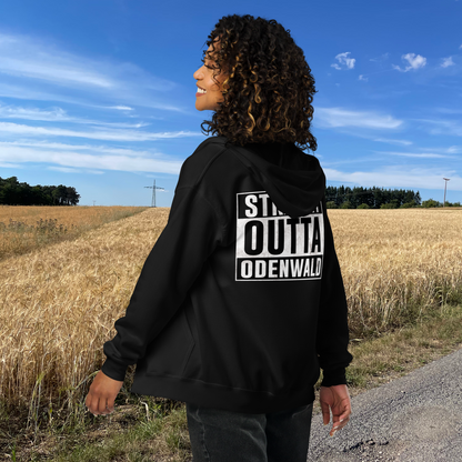 Unisex Heavy-Blend Zipper / Hoodie, schwarz