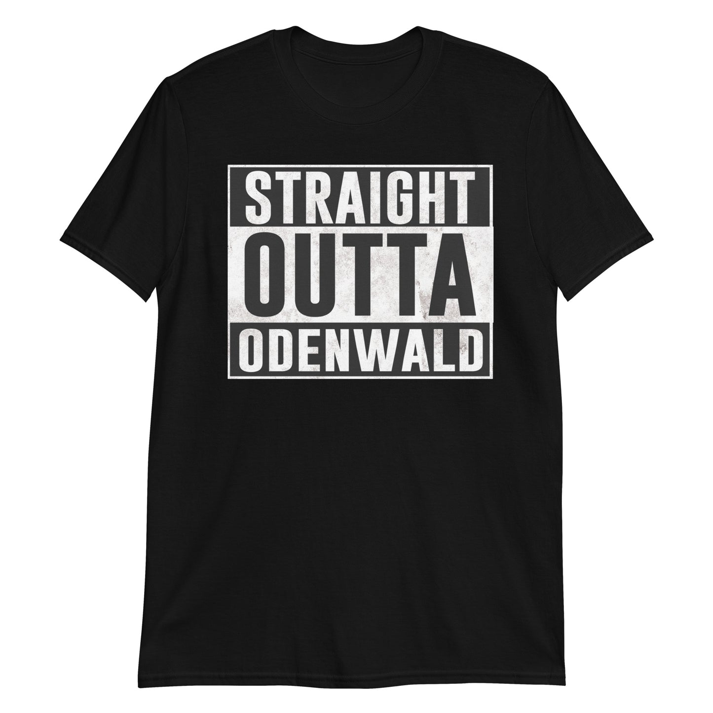 Unisex-T-Shirt, kurzarm, schwarz